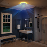 Twilight Series 100 CFM Ceiling Mount Bathroom Exhaust Fan with Brilliant LED Light, Humidity Sensor, Night Light