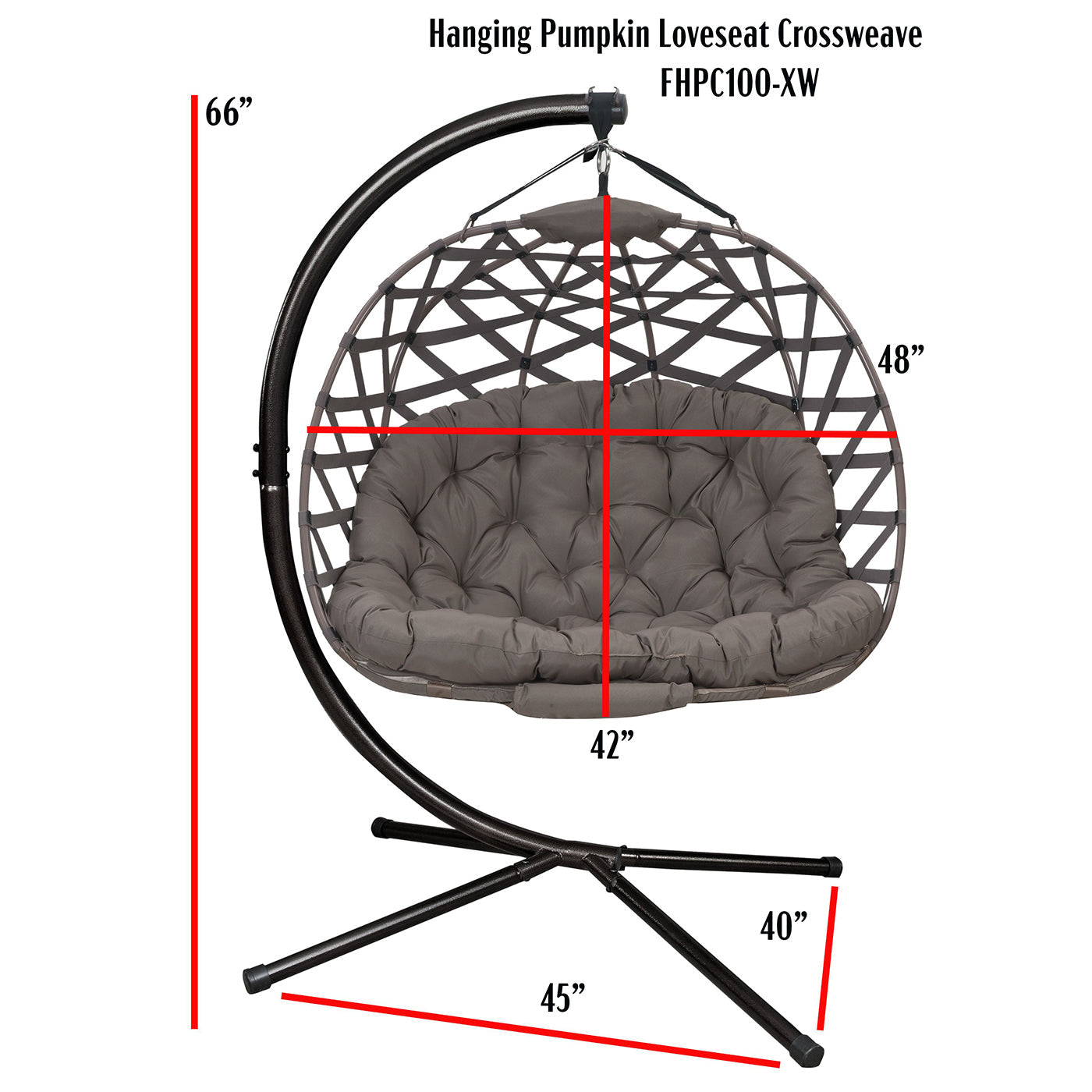 Hanging Pumpkin Patio Chair - Crossweave