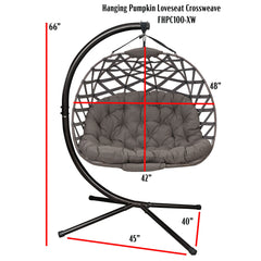 Hanging Pumpkin Patio Chair - Crossweave