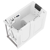 27 in. x 53 in. Walk-In Whirlpool and Air Tub with Total Spa Suite in White