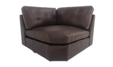Thurlow Corner Chair Espresso Brown Leather