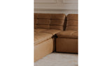 Lino Armless Modular Sofa Tan Leather