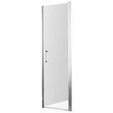 Lancer Series 23 in. x 72 in. H Hinged Frameless Shower Door with Tsunami Guard Tempered Glass