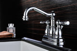 Edge Series 4 in. Centerset 2-Handle Mid-Arc Bathroom Faucet in Polished Chrome