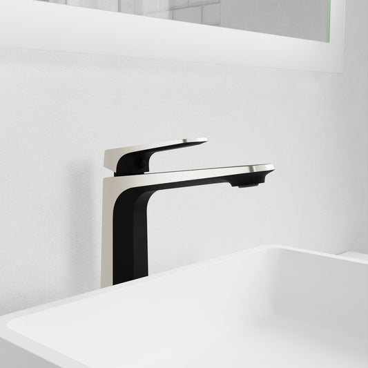 ANZZI Contemporary Vessel Sink Faucet, Single Hole High Arc Spout (9.41" H), 1.2 GPM Water-Saving, Durable Brass Construction, Rhino-Alloy Certified, Various Finishes