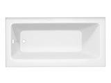 Soho/Saba 60" L x 30" W Non-Jetted Soaker Bathtub, Front Skirted Alcove Drop-In Tub with Drain, Marine Grade Acrylic, White