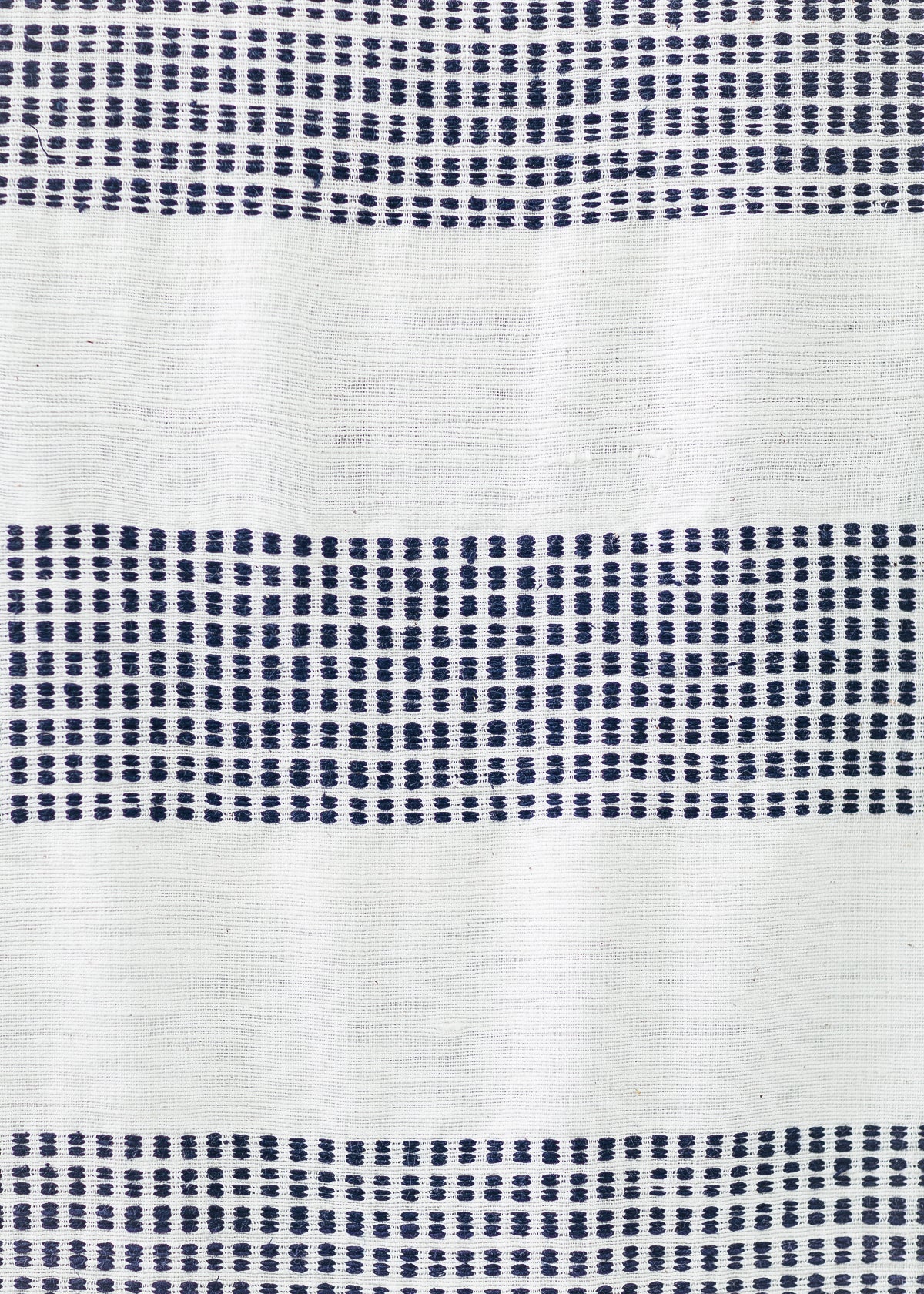 Dots Fabric Yardage - Natural with Navy