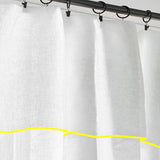 100% Linen Edge Embroidery Curtain (Set Of 2)