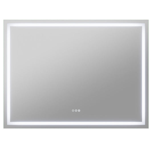 36-in. x 48-in. Frameless LED Front/Back Light Bathroom Mirror w/Defogger