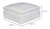 Terra Condo Ottoman Cream White