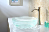 Canta Series 17 in. Bathroom Vessel Sink with Stain-Resistant Non-Porous Surface in Lustrous Translucent Red Glass