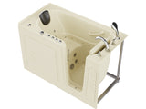 ANZZI Coupe Series 30 in. x 60 in. Quick Fill Walk-In Whirlpool and Air Tub with Powered Fast Drain in Biscuit