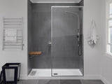 Goreme 16.93 in. Teak Wall Mounted Folding Shower Seat