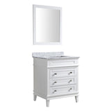 Wineck 36 in. W x 35 in. H Bathroom Bath Vanity Set in Rich White