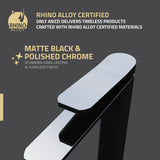 ANZZI Ultra-Modern Vessel Sink Faucet, Single Hole High Arc Spout (9.76" H), 1.2 GPM Water-Saving, Durable Brass Construction, Rhino-Alloy Certified, Various Finishes