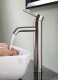 Valle Single Hole Single Handle Bathroom Faucet in Brushed Nickel