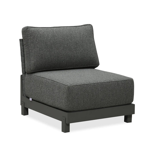 PURPLE LEAF Caesar Grey Patio Conversation Set Modular Sectional Sofa Components