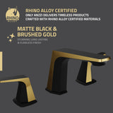 ANZZI Contemporary 8" Widespread Bathroom Faucet, 2-Handle Brass Construction, 1.2 GPM Water-Saving Aerator, Rhino-Alloy Certified, Various Finishes